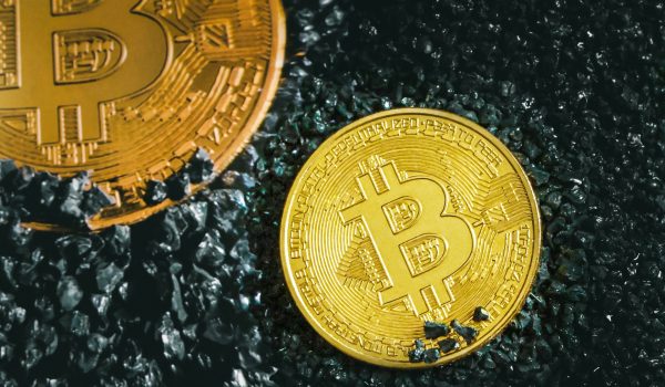 Two gold coins on black stones, symbolizing an economy where the foreclosure rates are going up in 2024.